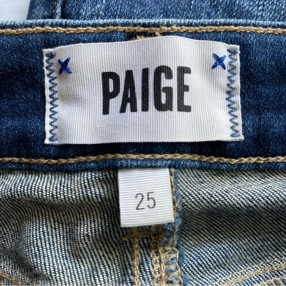Paige Verdugo Ankle Distressed Jeans Size 25